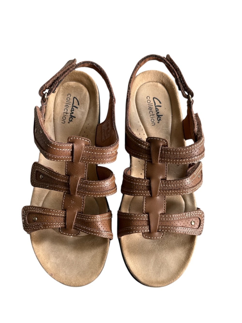 Clarks Collection Laurieann Ivy Rip Tape Casual Sandals